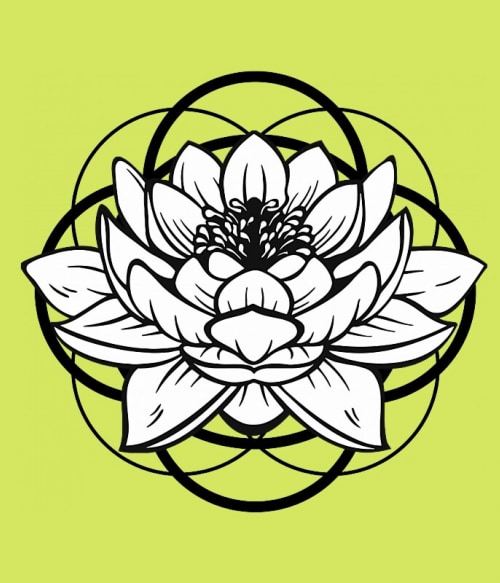 Lotus mandala Virágos Pólók, Pulóverek, Bögrék - Virágos
