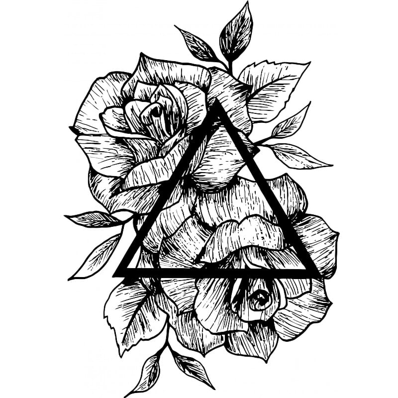 Rose and triangle