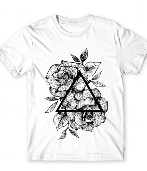 Rose and triangle Póló - Ha Flower rajongó ezeket a pólókat tuti imádni fogod!