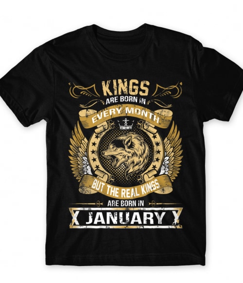 The Real Kings January Póló - Ha Birthday rajongó ezeket a pólókat tuti imádni fogod!