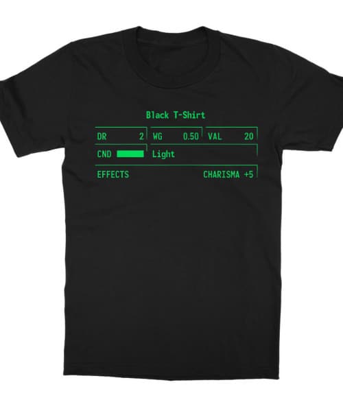 Fallout black t-shirt Póló - Ha Fallout rajongó ezeket a pólókat tuti imádni fogod!