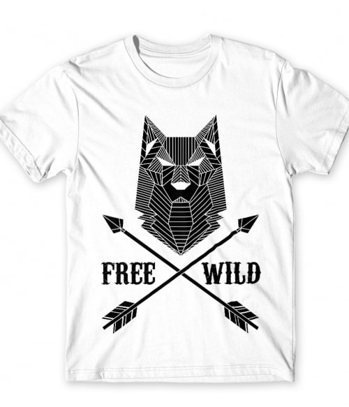 Free wild wolf Farkasos Póló - Farkasos