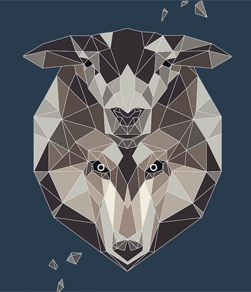 Polygon lamb disguise Farkasos Pólók, Pulóverek, Bögrék - Farkasos
