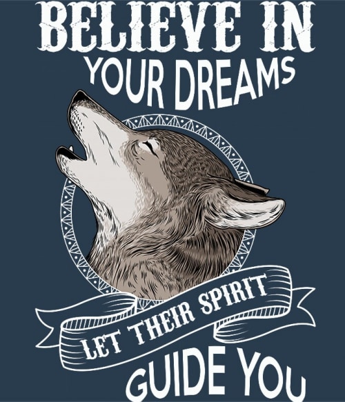 Spirit wolf Farkasos Pólók, Pulóverek, Bögrék - Farkasos