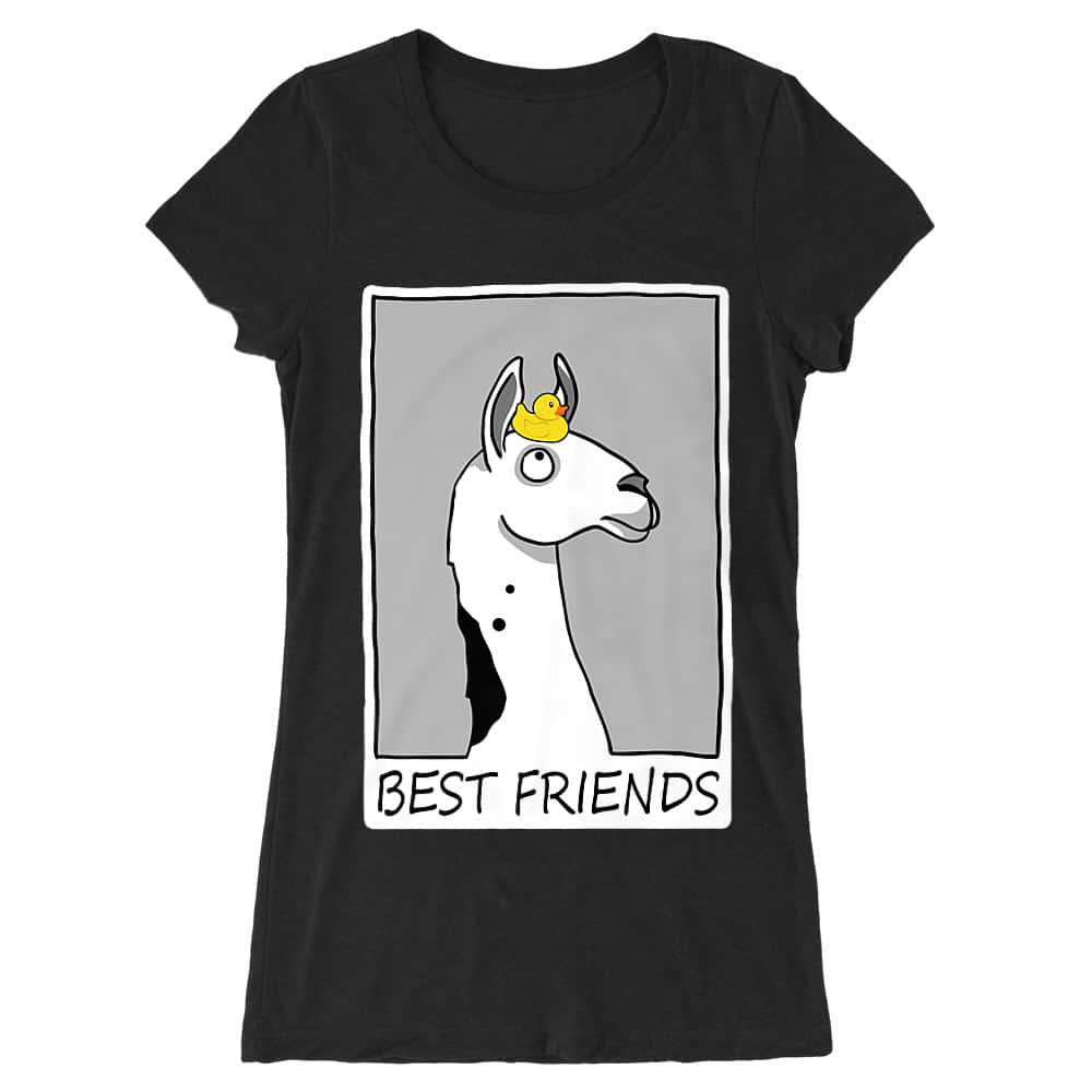 Best friends llama Női Hosszított Póló