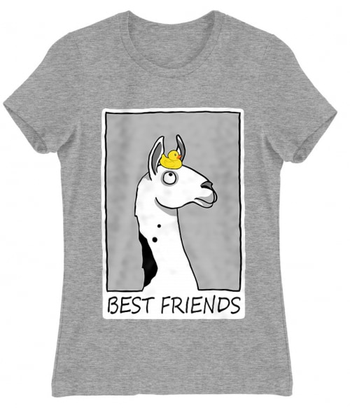 Best friends llama Lámás Női Póló - Lámás
