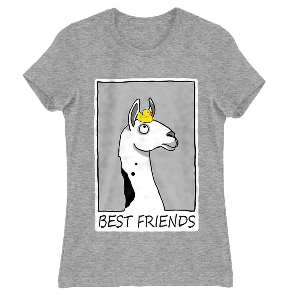 Best friends llama Női Póló