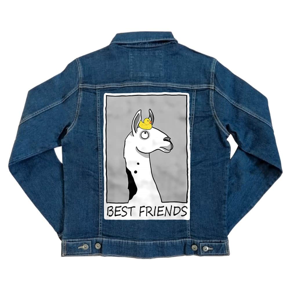 Best friends llama Unisex Farmerkabát