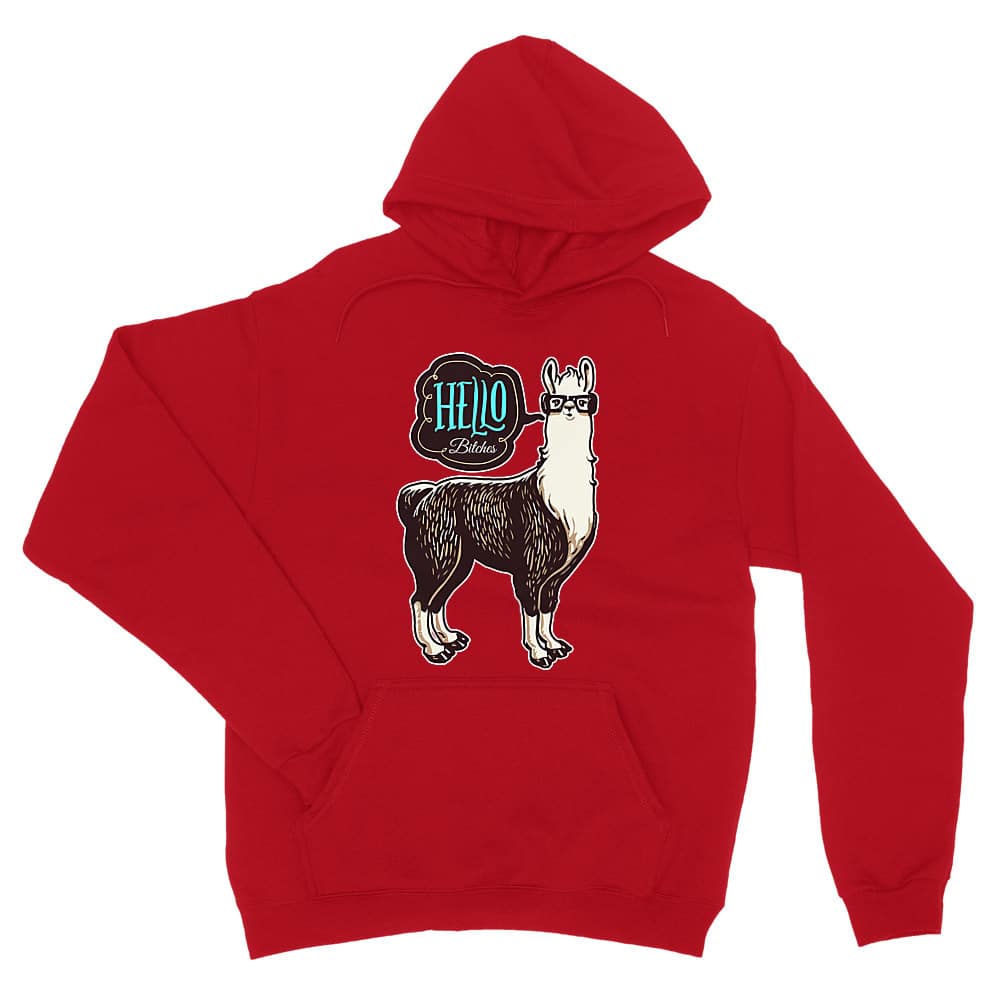 Hello bitches llama Unisex Pulóver