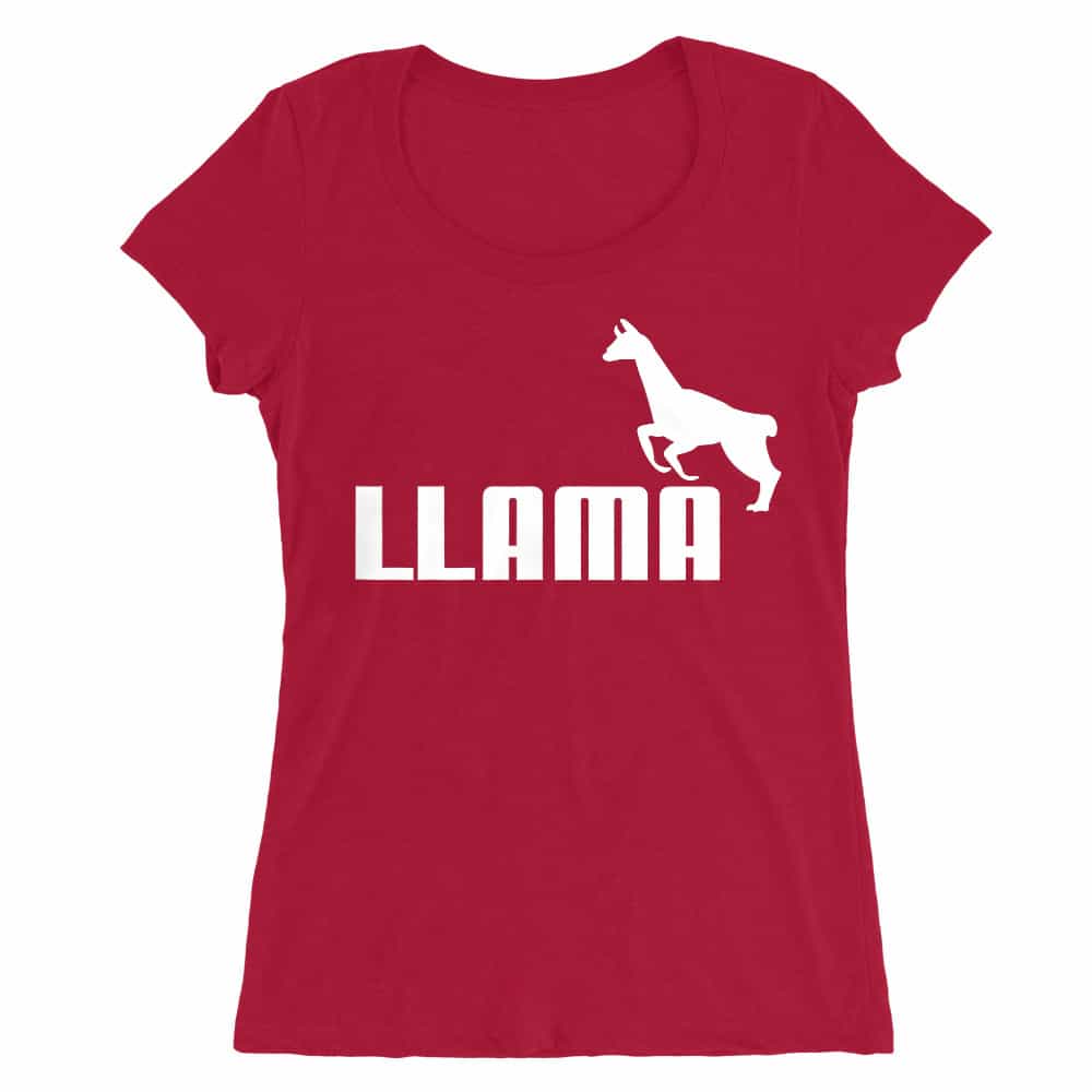 Llama logo Női O-nyakú Póló