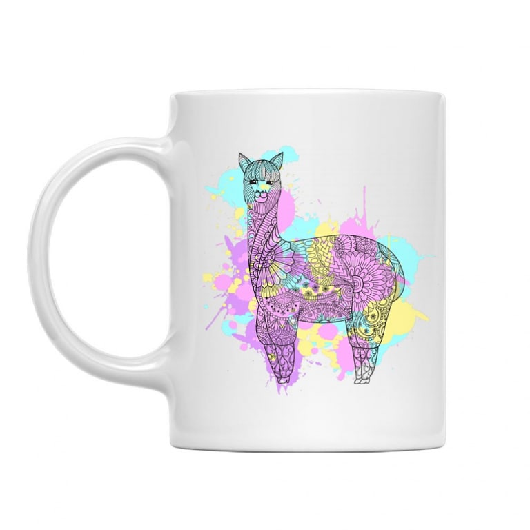 Watercolor llama
