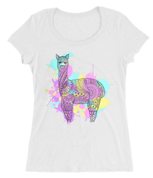 Watercolor llama Póló - Ha Llama rajongó ezeket a pólókat tuti imádni fogod!