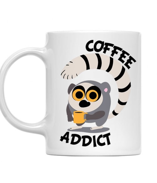 Coffee Lemur Póló - Ha Lemur rajongó ezeket a pólókat tuti imádni fogod!