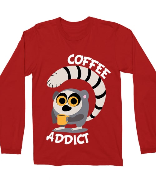 Coffee Lemur Póló - Ha Lemur rajongó ezeket a pólókat tuti imádni fogod!