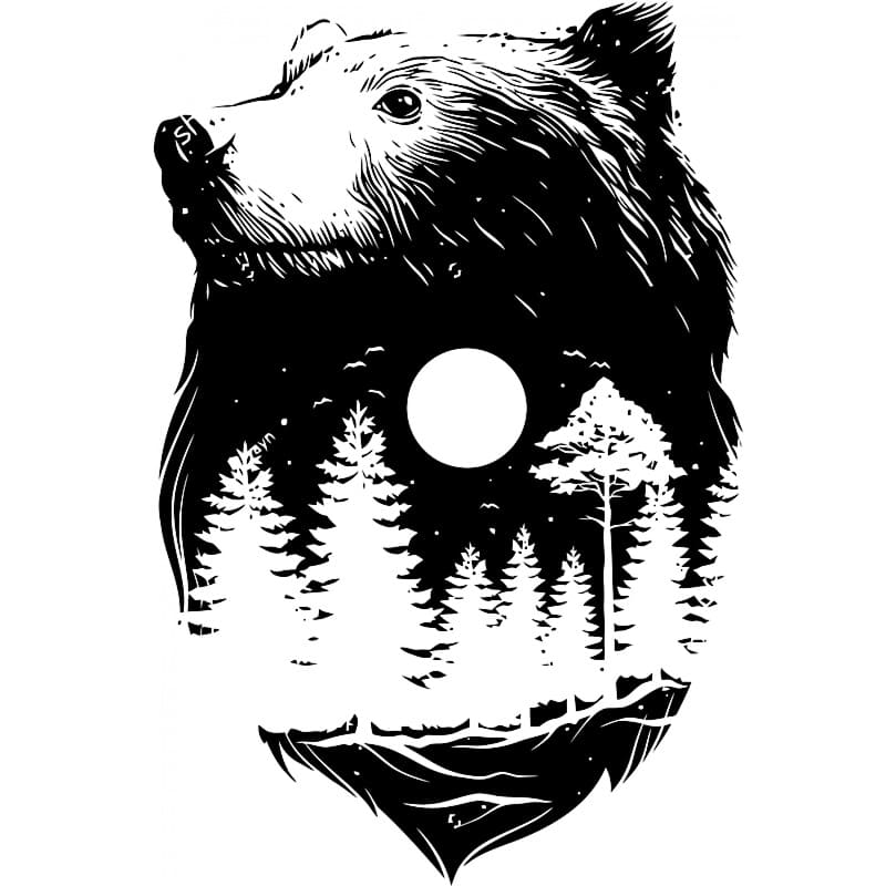 Bear and forest