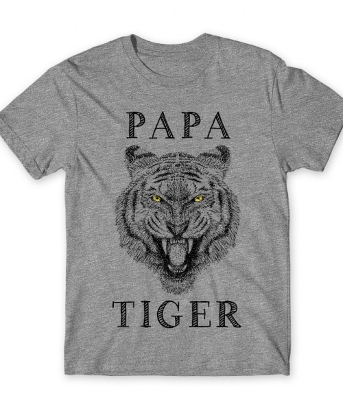 Papa tiger Tigrises Póló - Tigrises