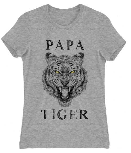 Papa tiger Tigrises Női Póló - Tigrises