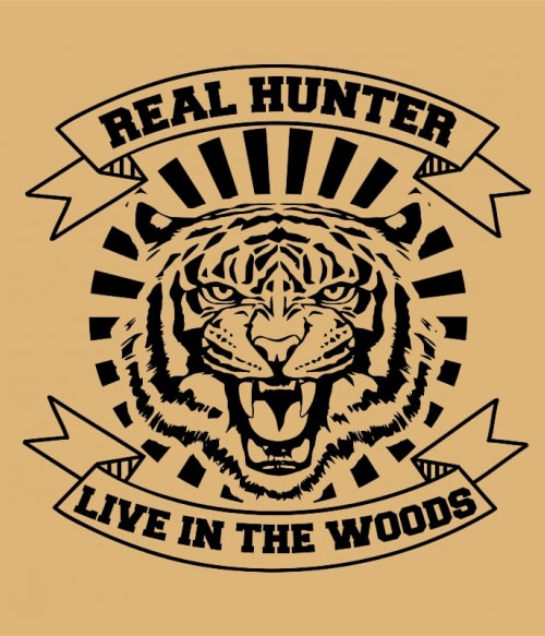 Real hunter Tigrises Pólók, Pulóverek, Bögrék - Tigrises
