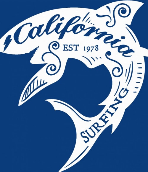California Shark Cápás Pólók, Pulóverek, Bögrék - Cápás