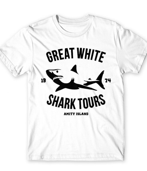 Great white shark Cápás Póló - Cápás