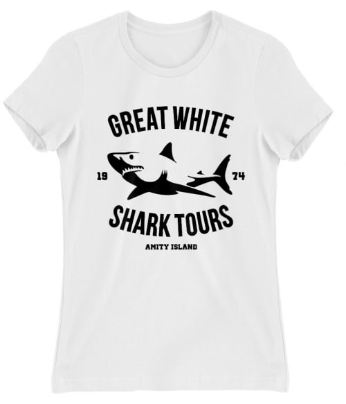 Great white shark Cápás Női Póló - Cápás