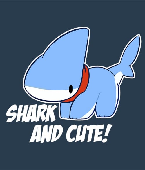 Shark and cute Cápás Pólók, Pulóverek, Bögrék - Cápás
