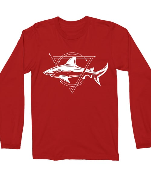 Geometric shark Póló - Ha Shark rajongó ezeket a pólókat tuti imádni fogod!