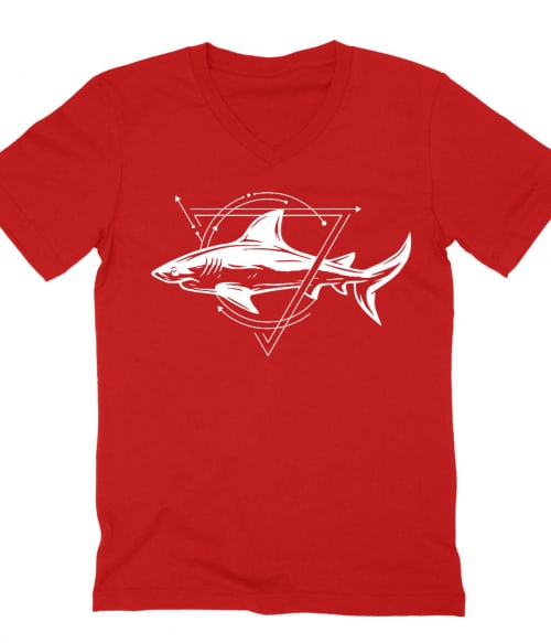 Geometric shark Póló - Ha Shark rajongó ezeket a pólókat tuti imádni fogod!