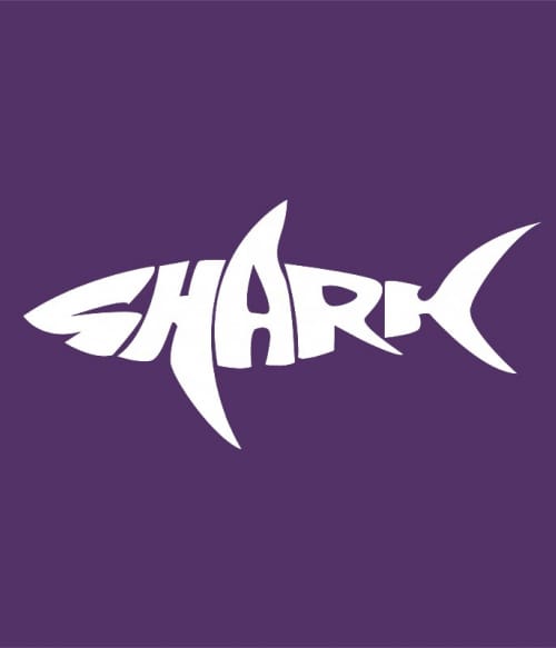 Shark text Cápás Pólók, Pulóverek, Bögrék - Cápás