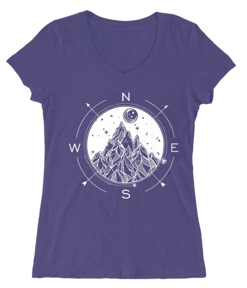 Wind rose and mountains Póló - Ha Hiking rajongó ezeket a pólókat tuti imádni fogod!