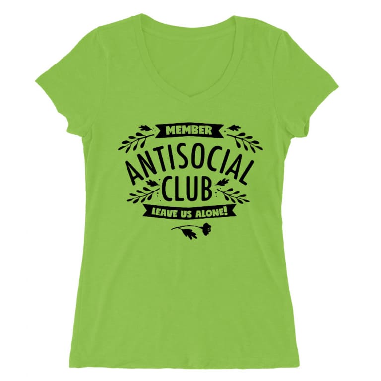 Antisocial Club - Női V-nyakú Póló