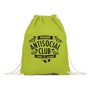 Antisocial Club - Drawstring Bag