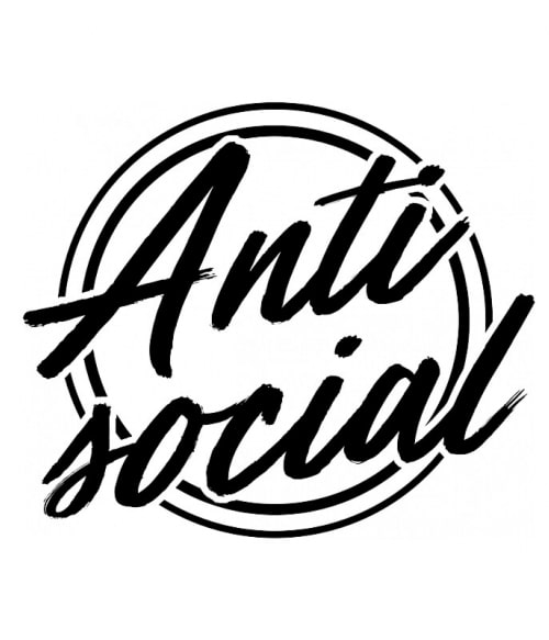 Antisocial logo Antiszociális Antiszociális Antiszociális Pólók, Pulóverek, Bögrék - Személyiség