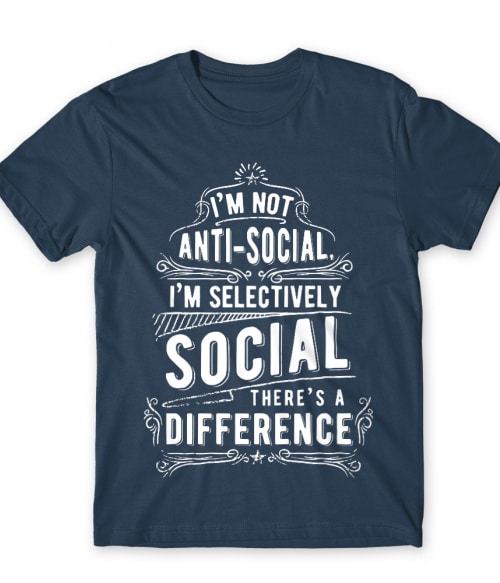 Selectively social Személyiség Póló - Személyiség