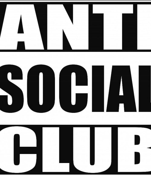 Straight outta social Antiszociális Antiszociális Antiszociális Pólók, Pulóverek, Bögrék - Személyiség