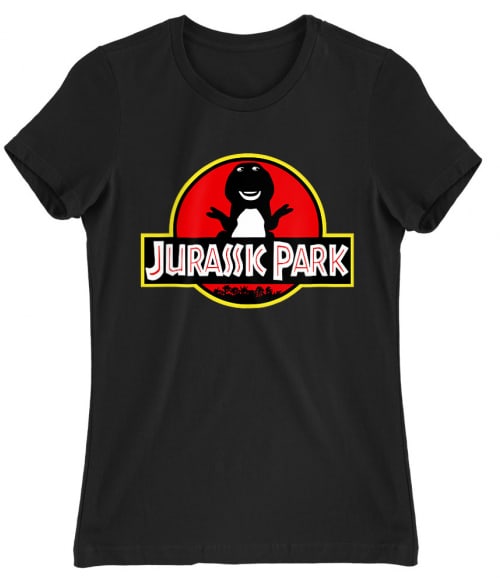 Jurassic Barnie Jurassic Park Női Póló - Scifi