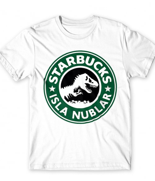 Jurassic Starbucks Jurassic Park Férfi Póló - Scifi