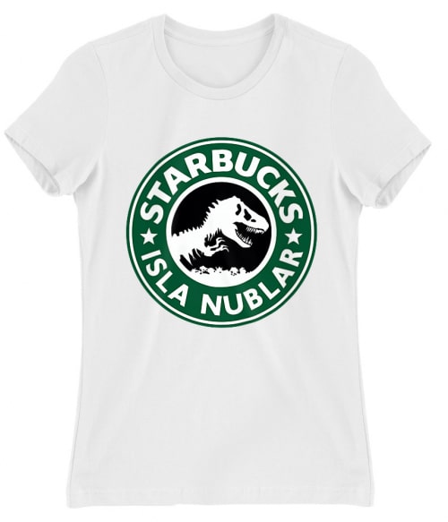 Jurassic Starbucks Jurassic Park Női Póló - Scifi