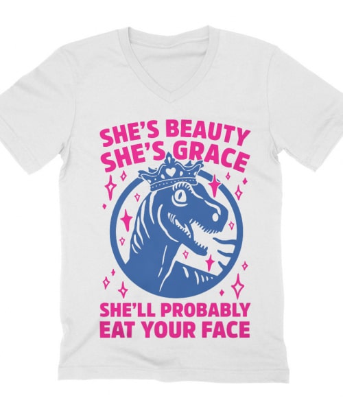 She is beauty Póló - Ha Jurassic Park rajongó ezeket a pólókat tuti imádni fogod!