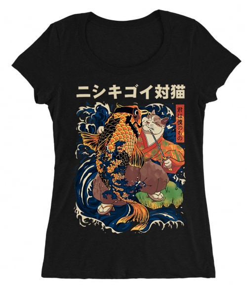 Samurai cat Póló - Ha Cat rajongó ezeket a pólókat tuti imádni fogod!