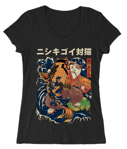 Samurai cat Póló - Ha Cat rajongó ezeket a pólókat tuti imádni fogod!