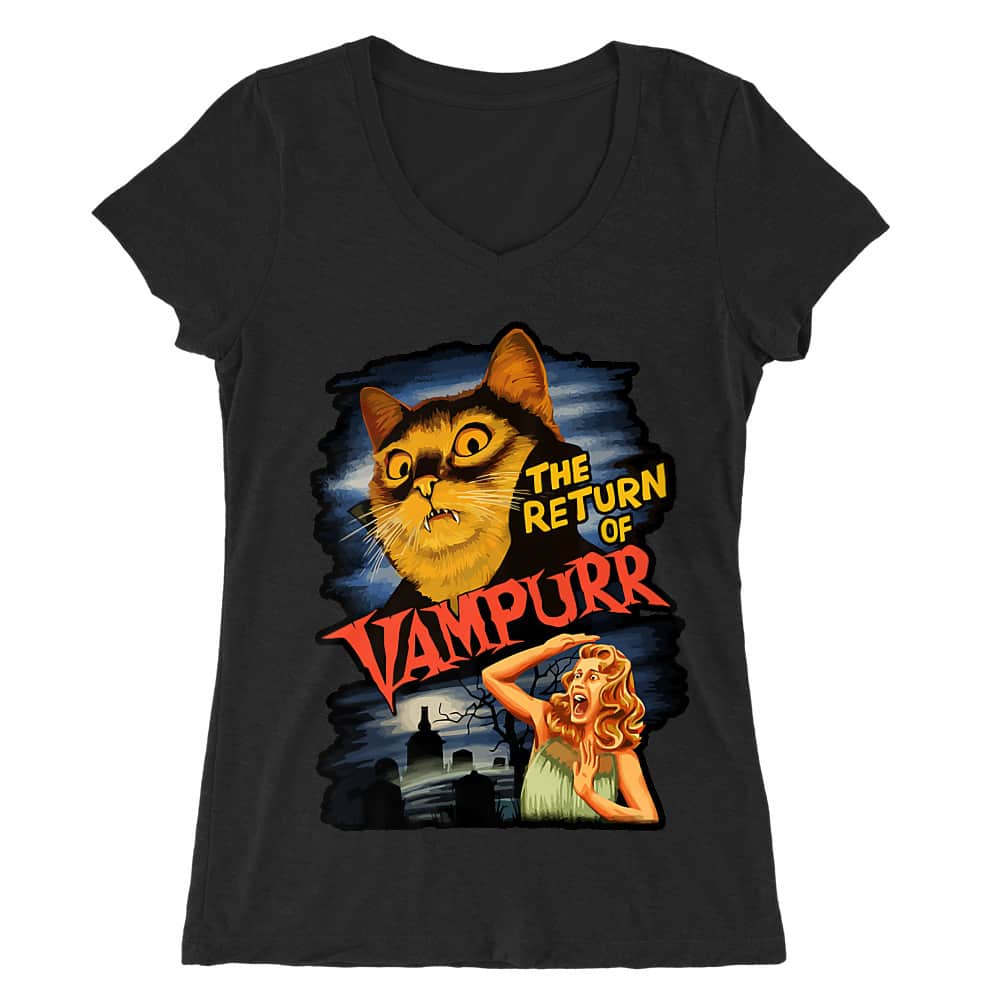 Vampurr Női V-nyakú Póló