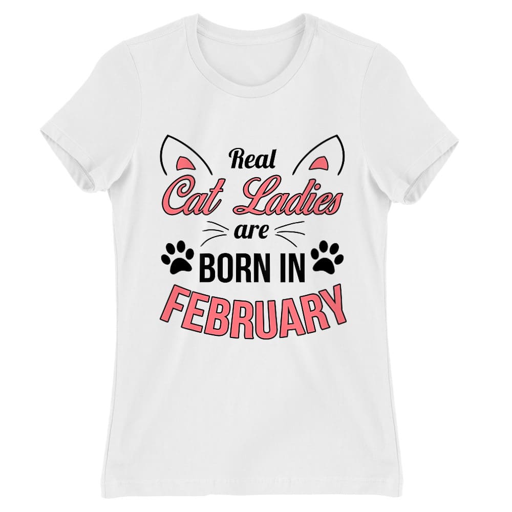 Real cat ladies february Női Póló