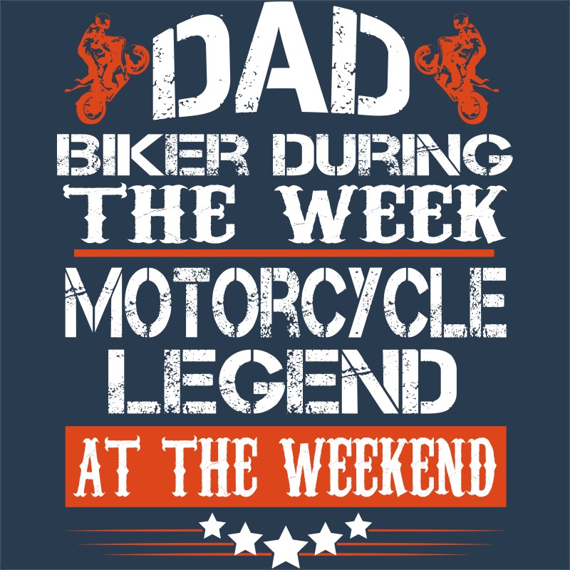 Motorcycle Legend Dad - Design preview
