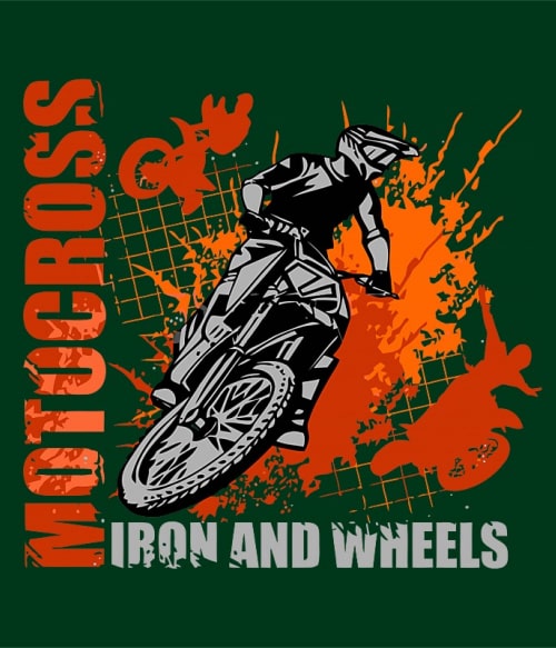 Iron and Wheels Motoros Motoros Motoros Pólók, Pulóverek, Bögrék - Motoros
