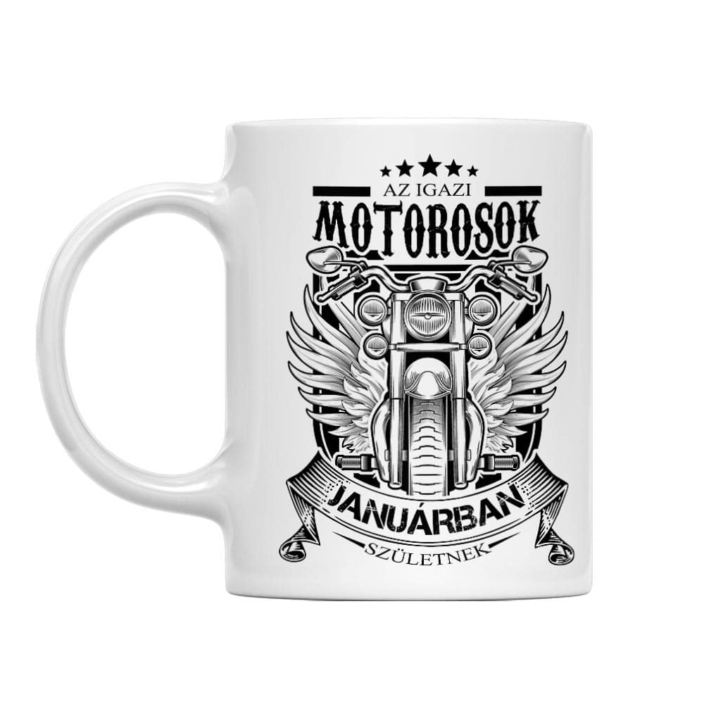 Igazi Motoros Január Bögre