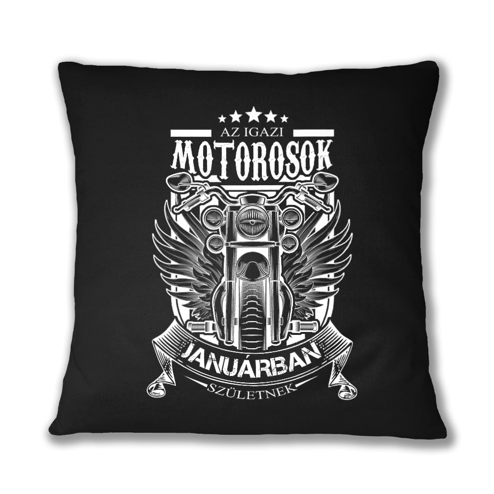 Igazi Motoros Január Párnahuzat