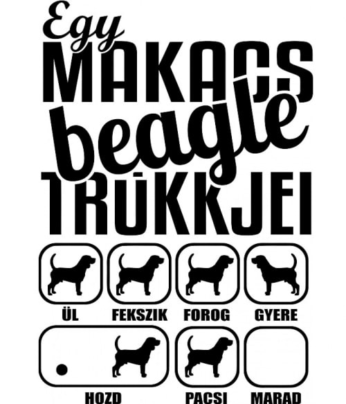 Makacs beagle Beagle Pólók, Pulóverek, Bögrék - Kutyás