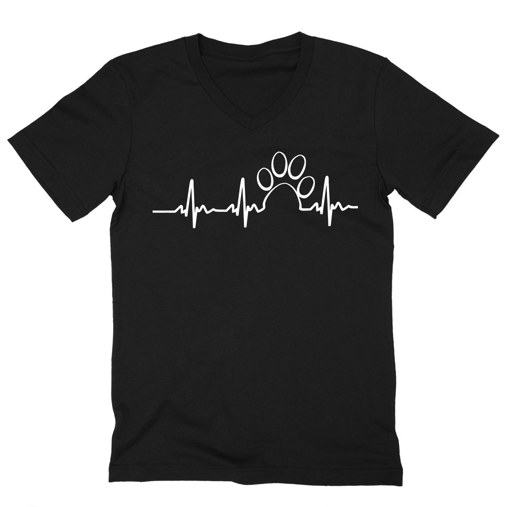 Paw heartbeat Férfi V-nyakú Póló