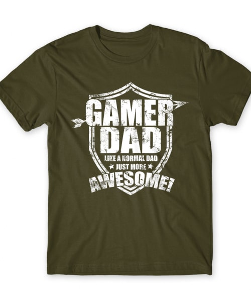 Awesome gamer dad Gaming Férfi Póló - Gaming